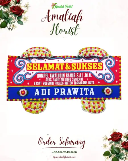 Papan Bunga Ucapan Selamat Lawe Sigala Gala